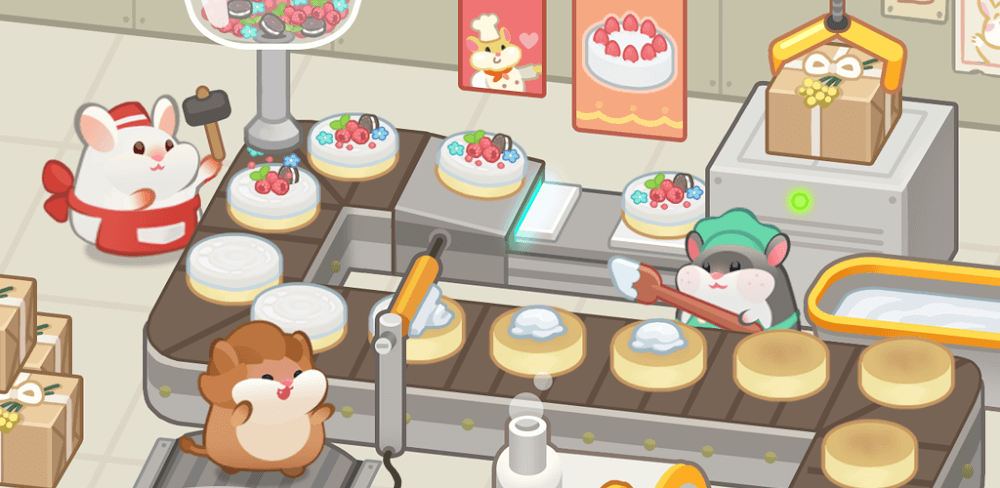 Cover Image of Hamster Cake Factory v1.0.62 MOD APK (Unlimited Money)