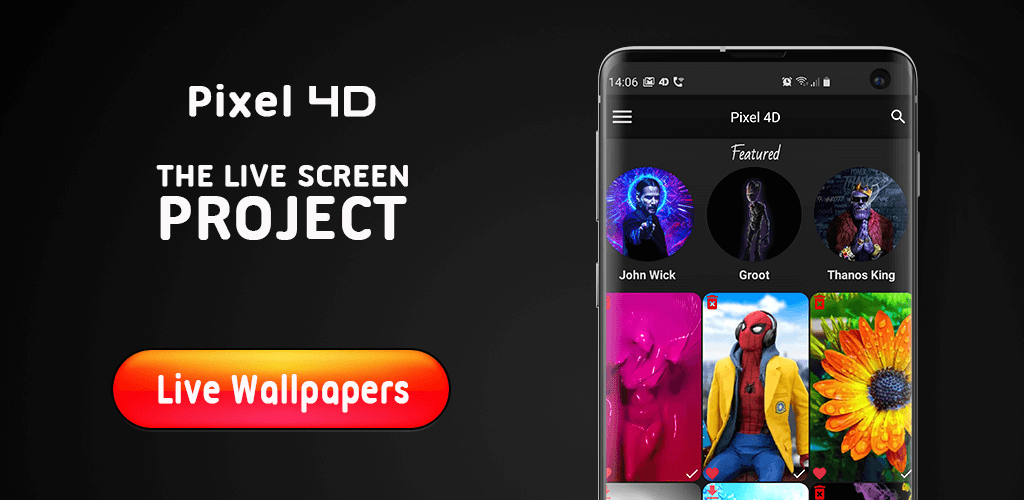 Cover Image of Pixel 4D Live Wallpapers v3.3.6 MOD APK (Premium Unlocked)