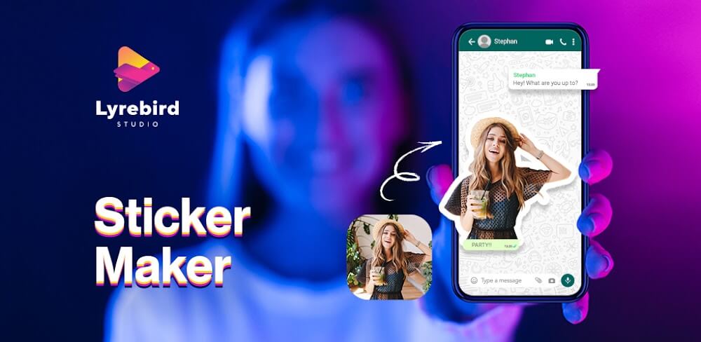 Cover Image of Sticker Maker for Whatsapp v1.1.2.4 MOD APK (Pro Unlocked)