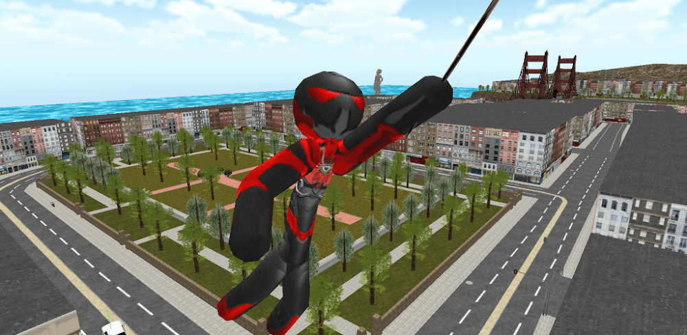 Cover Image of Stickman Rope Hero v4.2.6 MOD APK (Unlimited Skill Points)