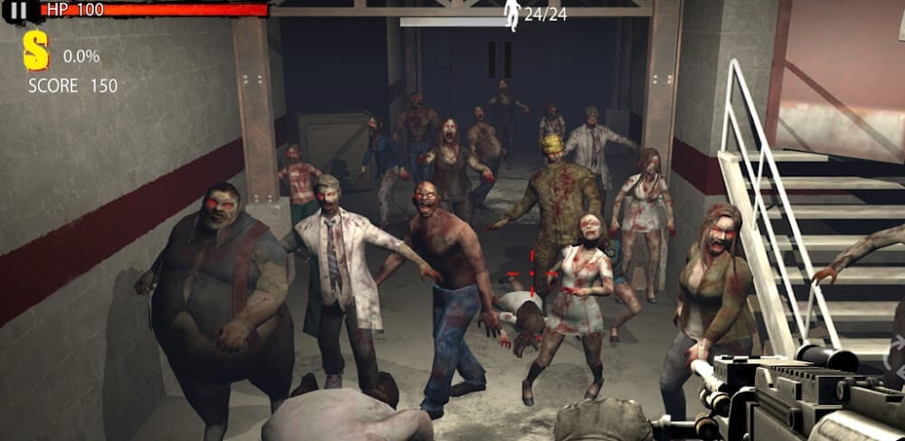 Cover Image of Zombie Hunter D-Day v1.0.912 MOD APK (One Hit, God Mode)